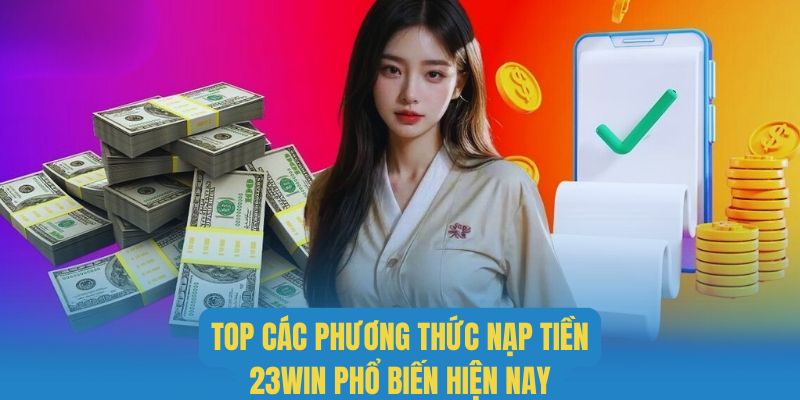 Đa dạng các hình thức nạp tiền 23WIN thông dụng